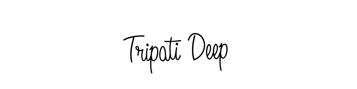 How to make Tripati Deep signature? Angelique-Rose-font-FFP is a professional autograph style. Create handwritten signature for Tripati Deep name. Tripati Deep signature style 5 images and pictures png