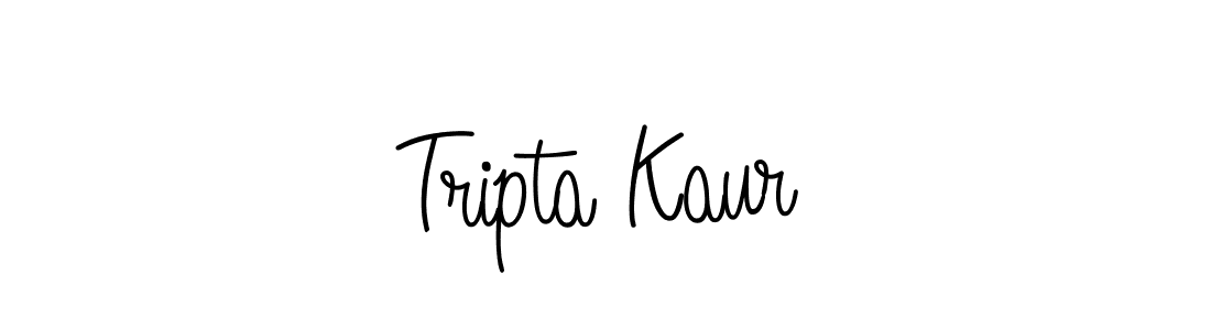 How to make Tripta Kaur name signature. Use Angelique-Rose-font-FFP style for creating short signs online. This is the latest handwritten sign. Tripta Kaur signature style 5 images and pictures png