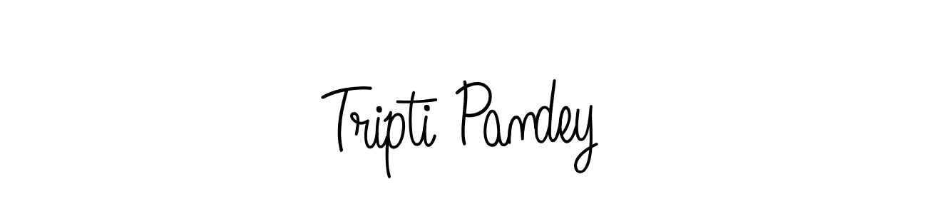 Create a beautiful signature design for name Tripti Pandey. With this signature (Angelique-Rose-font-FFP) fonts, you can make a handwritten signature for free. Tripti Pandey signature style 5 images and pictures png