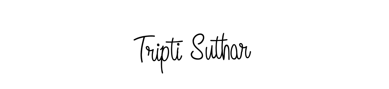 Angelique-Rose-font-FFP is a professional signature style that is perfect for those who want to add a touch of class to their signature. It is also a great choice for those who want to make their signature more unique. Get Tripti Suthar name to fancy signature for free. Tripti Suthar signature style 5 images and pictures png