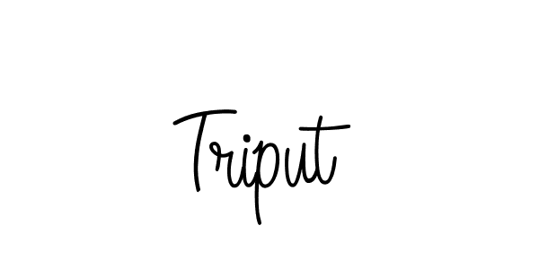 Create a beautiful signature design for name Triput. With this signature (Angelique-Rose-font-FFP) fonts, you can make a handwritten signature for free. Triput signature style 5 images and pictures png