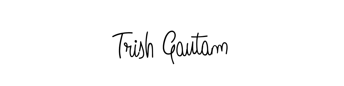 Also You can easily find your signature by using the search form. We will create Trish Gautam name handwritten signature images for you free of cost using Angelique-Rose-font-FFP sign style. Trish Gautam signature style 5 images and pictures png