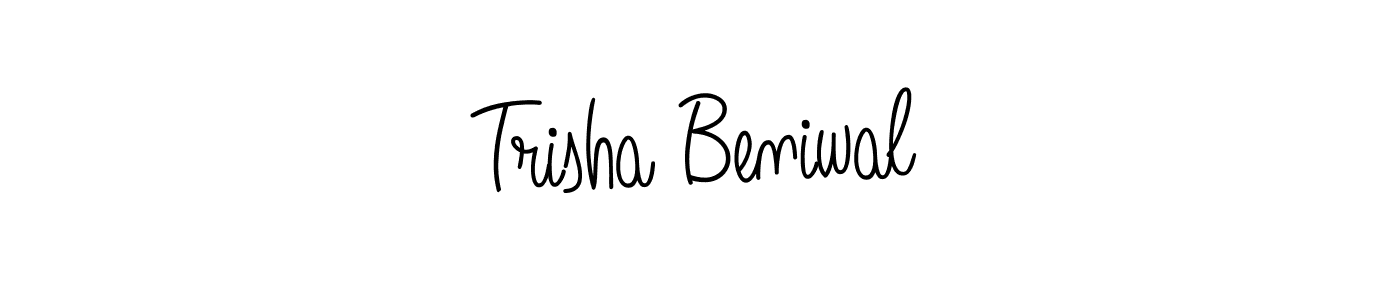 Check out images of Autograph of Trisha Beniwal name. Actor Trisha Beniwal Signature Style. Angelique-Rose-font-FFP is a professional sign style online. Trisha Beniwal signature style 5 images and pictures png