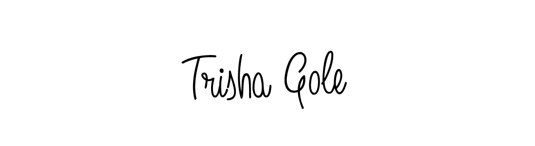 if you are searching for the best signature style for your name Trisha Gole. so please give up your signature search. here we have designed multiple signature styles  using Angelique-Rose-font-FFP. Trisha Gole signature style 5 images and pictures png