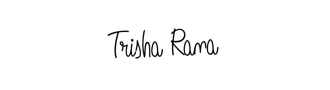 Trisha Rana stylish signature style. Best Handwritten Sign (Angelique-Rose-font-FFP) for my name. Handwritten Signature Collection Ideas for my name Trisha Rana. Trisha Rana signature style 5 images and pictures png
