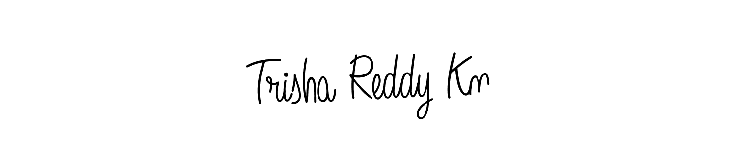 Design your own signature with our free online signature maker. With this signature software, you can create a handwritten (Angelique-Rose-font-FFP) signature for name Trisha Reddy Kn. Trisha Reddy Kn signature style 5 images and pictures png