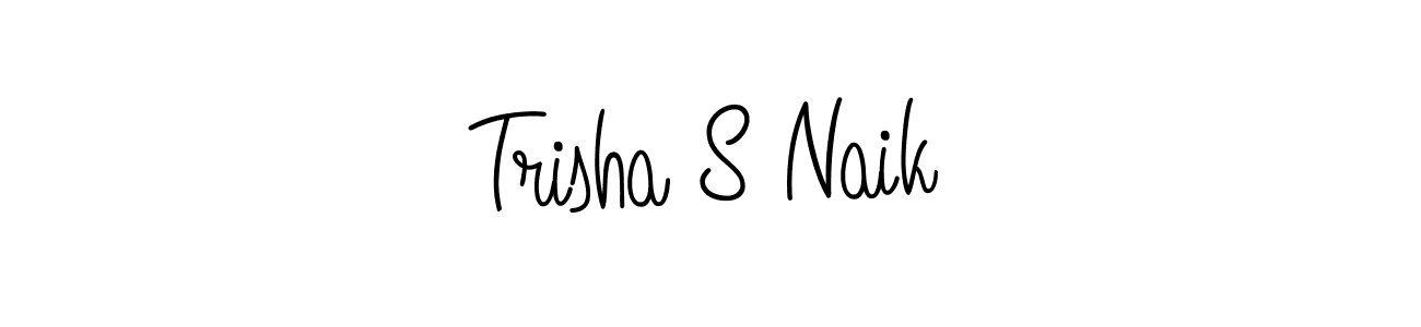 Create a beautiful signature design for name Trisha S Naik. With this signature (Angelique-Rose-font-FFP) fonts, you can make a handwritten signature for free. Trisha S Naik signature style 5 images and pictures png