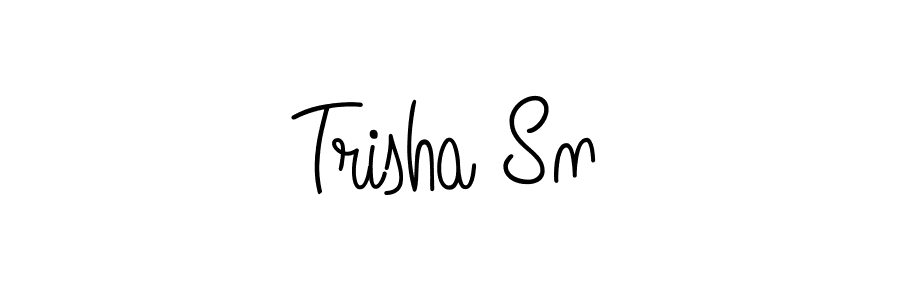 Create a beautiful signature design for name Trisha Sn. With this signature (Angelique-Rose-font-FFP) fonts, you can make a handwritten signature for free. Trisha Sn signature style 5 images and pictures png