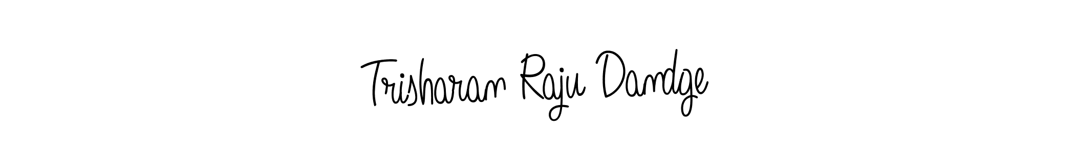 Use a signature maker to create a handwritten signature online. With this signature software, you can design (Angelique-Rose-font-FFP) your own signature for name Trisharan Raju Dandge. Trisharan Raju Dandge signature style 5 images and pictures png