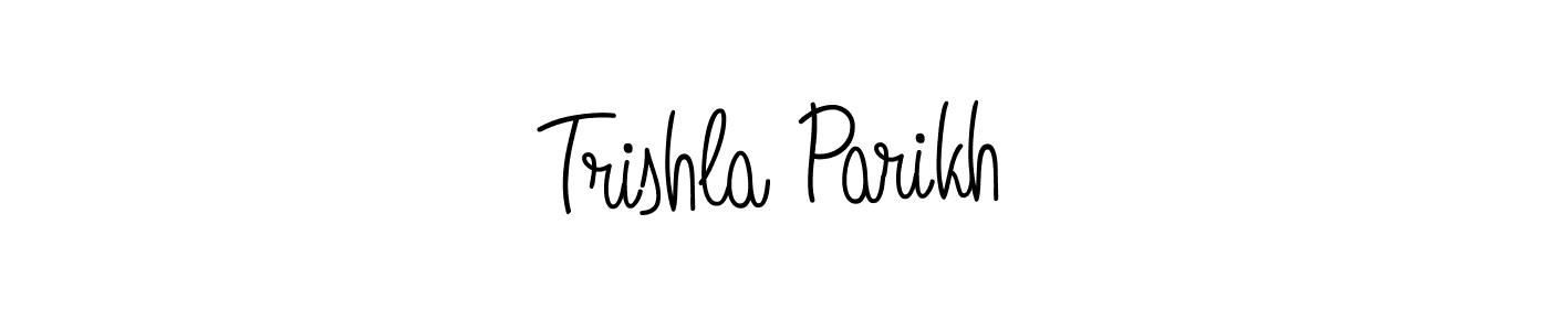 Create a beautiful signature design for name Trishla Parikh. With this signature (Angelique-Rose-font-FFP) fonts, you can make a handwritten signature for free. Trishla Parikh signature style 5 images and pictures png