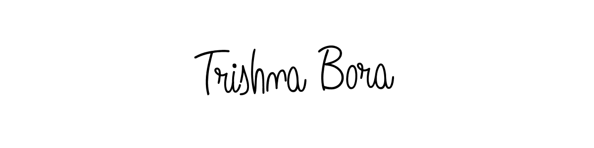 Also we have Trishna Bora name is the best signature style. Create professional handwritten signature collection using Angelique-Rose-font-FFP autograph style. Trishna Bora signature style 5 images and pictures png
