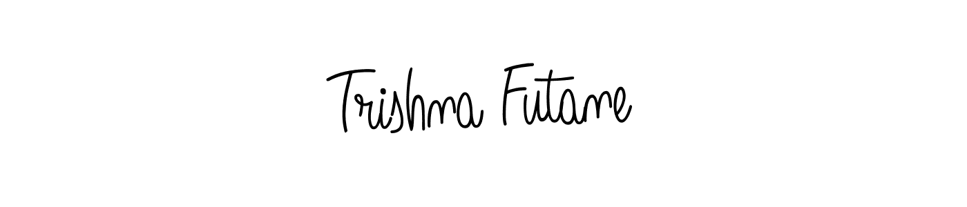 How to make Trishna Futane name signature. Use Angelique-Rose-font-FFP style for creating short signs online. This is the latest handwritten sign. Trishna Futane signature style 5 images and pictures png