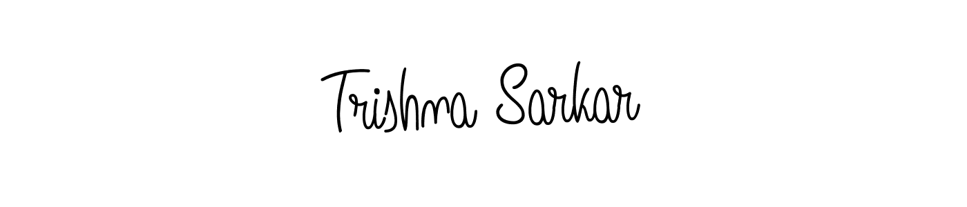 Create a beautiful signature design for name Trishna Sarkar. With this signature (Angelique-Rose-font-FFP) fonts, you can make a handwritten signature for free. Trishna Sarkar signature style 5 images and pictures png