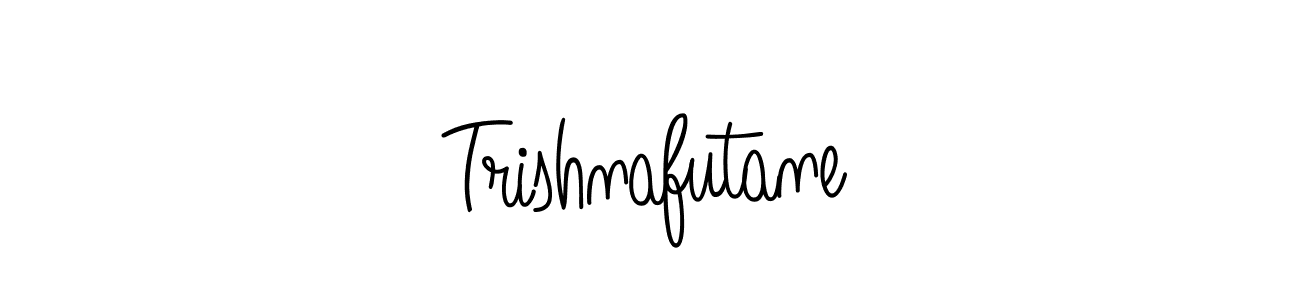 Make a beautiful signature design for name Trishnafutane. With this signature (Angelique-Rose-font-FFP) style, you can create a handwritten signature for free. Trishnafutane signature style 5 images and pictures png