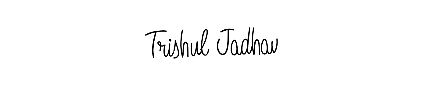 This is the best signature style for the Trishul Jadhav name. Also you like these signature font (Angelique-Rose-font-FFP). Mix name signature. Trishul Jadhav signature style 5 images and pictures png