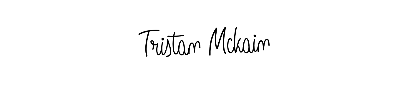 You should practise on your own different ways (Angelique-Rose-font-FFP) to write your name (Tristan Mckain) in signature. don't let someone else do it for you. Tristan Mckain signature style 5 images and pictures png