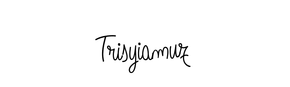 The best way (Angelique-Rose-font-FFP) to make a short signature is to pick only two or three words in your name. The name Trisyiamuz include a total of six letters. For converting this name. Trisyiamuz signature style 5 images and pictures png