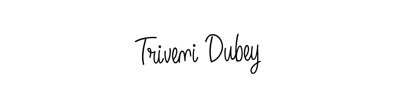 How to make Triveni Dubey name signature. Use Angelique-Rose-font-FFP style for creating short signs online. This is the latest handwritten sign. Triveni Dubey signature style 5 images and pictures png