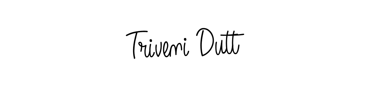 Also we have Triveni Dutt name is the best signature style. Create professional handwritten signature collection using Angelique-Rose-font-FFP autograph style. Triveni Dutt signature style 5 images and pictures png