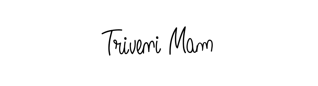 Create a beautiful signature design for name Triveni Mam. With this signature (Angelique-Rose-font-FFP) fonts, you can make a handwritten signature for free. Triveni Mam signature style 5 images and pictures png