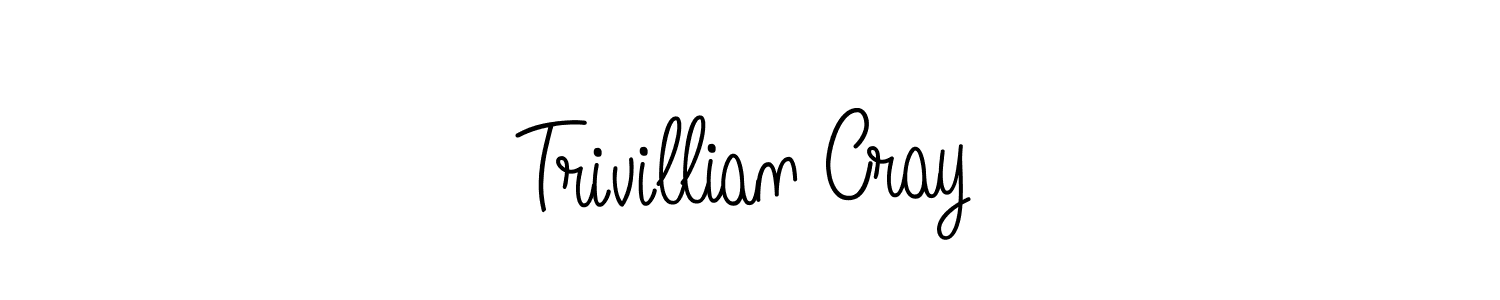 How to make Trivillian Cray signature? Angelique-Rose-font-FFP is a professional autograph style. Create handwritten signature for Trivillian Cray name. Trivillian Cray signature style 5 images and pictures png