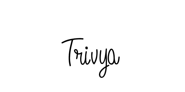 How to Draw Trivya signature style? Angelique-Rose-font-FFP is a latest design signature styles for name Trivya. Trivya signature style 5 images and pictures png