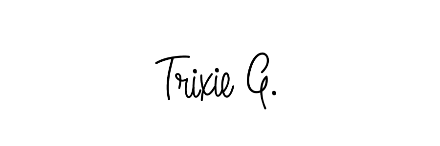 Make a beautiful signature design for name Trixie G.. Use this online signature maker to create a handwritten signature for free. Trixie G. signature style 5 images and pictures png