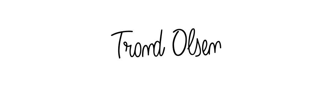 Make a beautiful signature design for name Trond Olsen. Use this online signature maker to create a handwritten signature for free. Trond Olsen signature style 5 images and pictures png