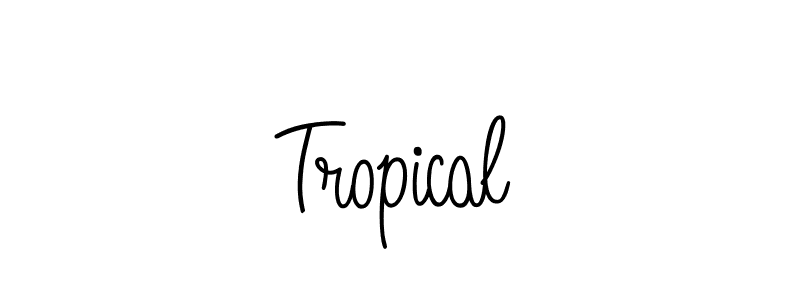 You should practise on your own different ways (Angelique-Rose-font-FFP) to write your name (Tropical) in signature. don't let someone else do it for you. Tropical signature style 5 images and pictures png