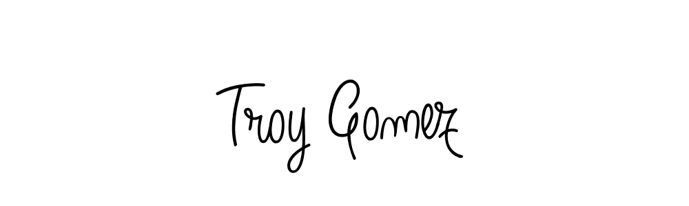 Also we have Troy Gomez name is the best signature style. Create professional handwritten signature collection using Angelique-Rose-font-FFP autograph style. Troy Gomez signature style 5 images and pictures png