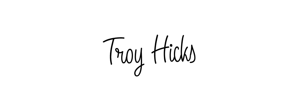 Design your own signature with our free online signature maker. With this signature software, you can create a handwritten (Angelique-Rose-font-FFP) signature for name Troy Hicks. Troy Hicks signature style 5 images and pictures png