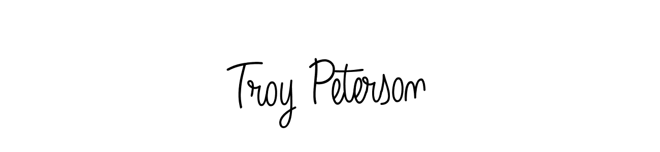 Make a beautiful signature design for name Troy Peterson. With this signature (Angelique-Rose-font-FFP) style, you can create a handwritten signature for free. Troy Peterson signature style 5 images and pictures png