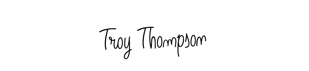 Make a beautiful signature design for name Troy Thompson. With this signature (Angelique-Rose-font-FFP) style, you can create a handwritten signature for free. Troy Thompson signature style 5 images and pictures png