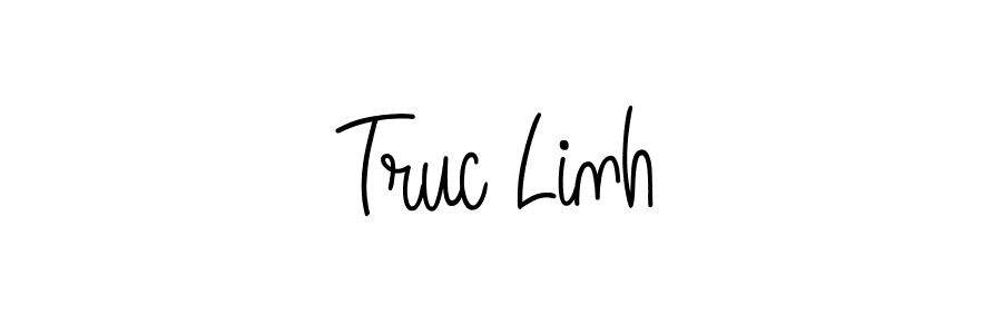 How to Draw Truc Linh signature style? Angelique-Rose-font-FFP is a latest design signature styles for name Truc Linh. Truc Linh signature style 5 images and pictures png