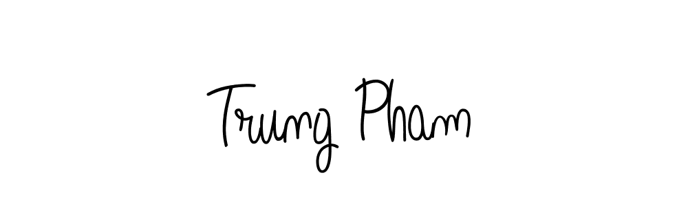 The best way (Angelique-Rose-font-FFP) to make a short signature is to pick only two or three words in your name. The name Trung Pham include a total of six letters. For converting this name. Trung Pham signature style 5 images and pictures png