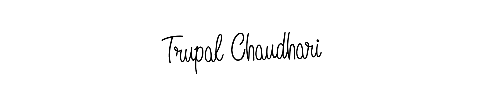 Angelique-Rose-font-FFP is a professional signature style that is perfect for those who want to add a touch of class to their signature. It is also a great choice for those who want to make their signature more unique. Get Trupal Chaudhari name to fancy signature for free. Trupal Chaudhari signature style 5 images and pictures png