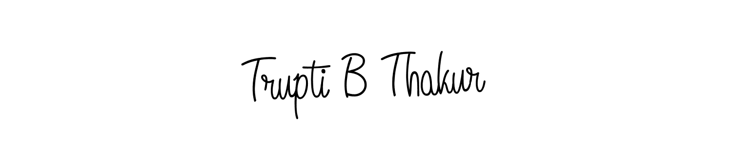 It looks lik you need a new signature style for name Trupti B Thakur. Design unique handwritten (Angelique-Rose-font-FFP) signature with our free signature maker in just a few clicks. Trupti B Thakur signature style 5 images and pictures png