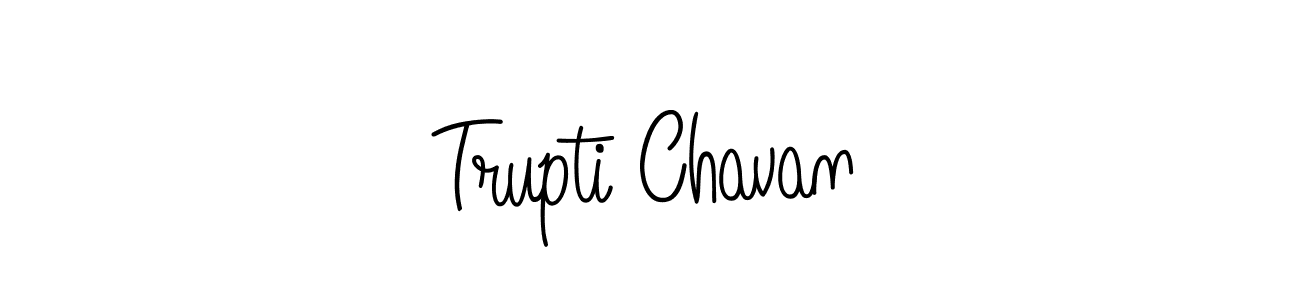 Make a beautiful signature design for name Trupti Chavan. With this signature (Angelique-Rose-font-FFP) style, you can create a handwritten signature for free. Trupti Chavan signature style 5 images and pictures png