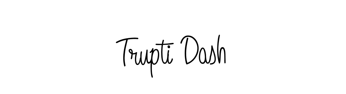 Make a beautiful signature design for name Trupti Dash. With this signature (Angelique-Rose-font-FFP) style, you can create a handwritten signature for free. Trupti Dash signature style 5 images and pictures png