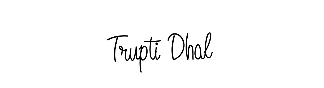 How to Draw Trupti Dhal signature style? Angelique-Rose-font-FFP is a latest design signature styles for name Trupti Dhal. Trupti Dhal signature style 5 images and pictures png