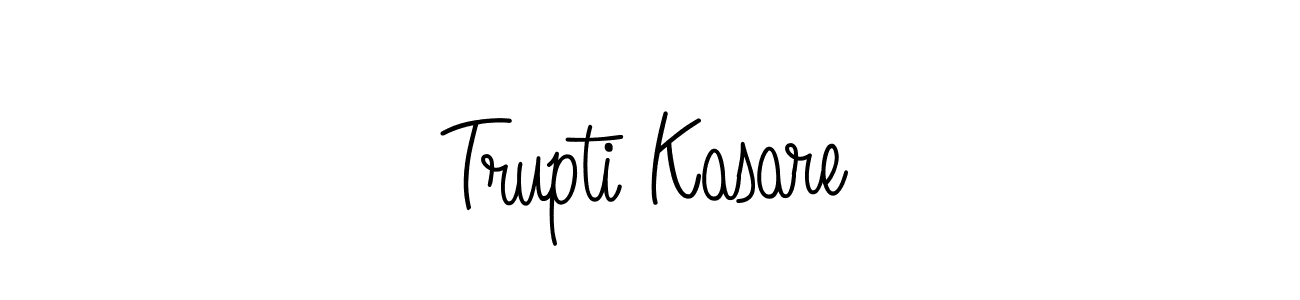 Create a beautiful signature design for name Trupti Kasare. With this signature (Angelique-Rose-font-FFP) fonts, you can make a handwritten signature for free. Trupti Kasare signature style 5 images and pictures png