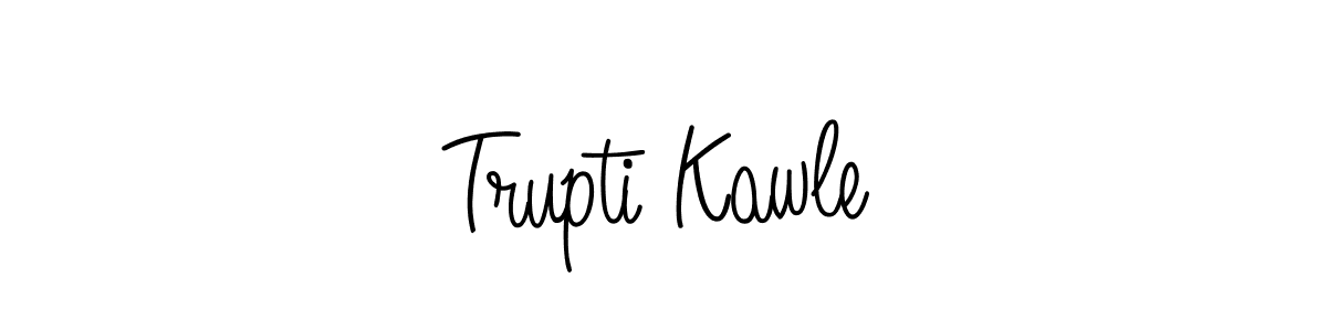 Design your own signature with our free online signature maker. With this signature software, you can create a handwritten (Angelique-Rose-font-FFP) signature for name Trupti Kawle. Trupti Kawle signature style 5 images and pictures png