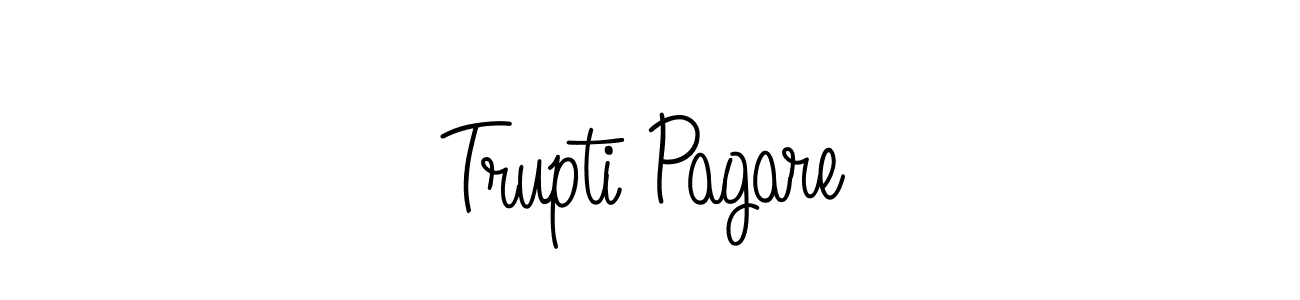 It looks lik you need a new signature style for name Trupti Pagare. Design unique handwritten (Angelique-Rose-font-FFP) signature with our free signature maker in just a few clicks. Trupti Pagare signature style 5 images and pictures png