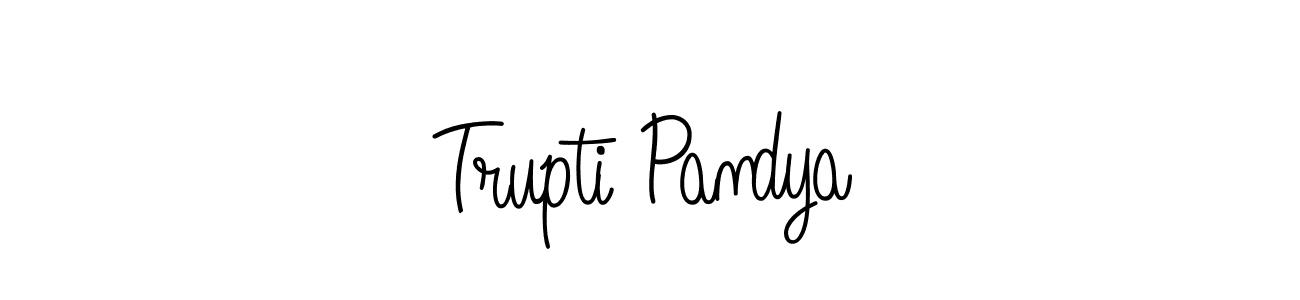 It looks lik you need a new signature style for name Trupti Pandya. Design unique handwritten (Angelique-Rose-font-FFP) signature with our free signature maker in just a few clicks. Trupti Pandya signature style 5 images and pictures png