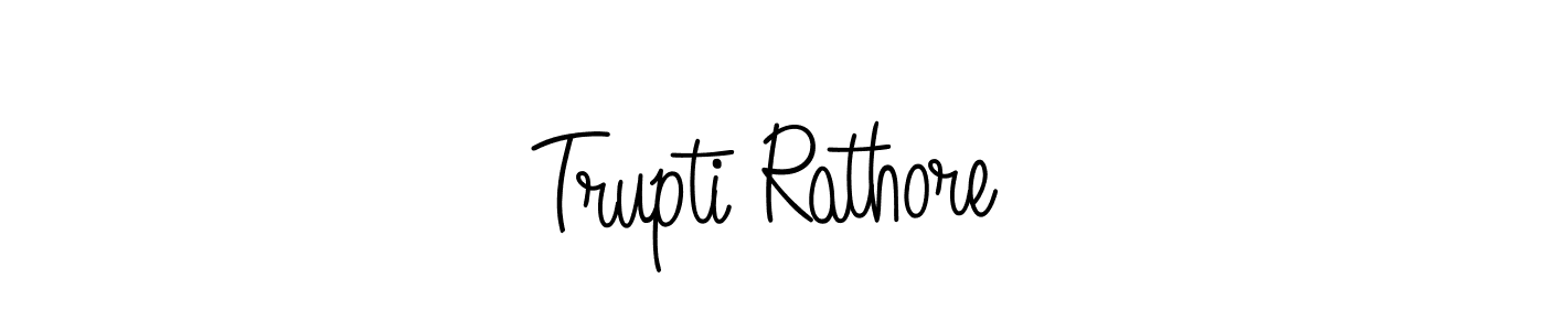 It looks lik you need a new signature style for name Trupti Rathore. Design unique handwritten (Angelique-Rose-font-FFP) signature with our free signature maker in just a few clicks. Trupti Rathore signature style 5 images and pictures png