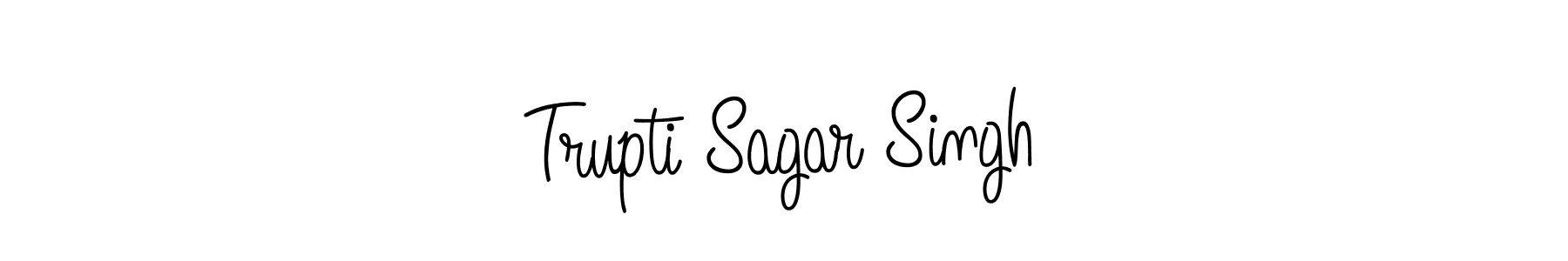 How to make Trupti Sagar Singh name signature. Use Angelique-Rose-font-FFP style for creating short signs online. This is the latest handwritten sign. Trupti Sagar Singh signature style 5 images and pictures png