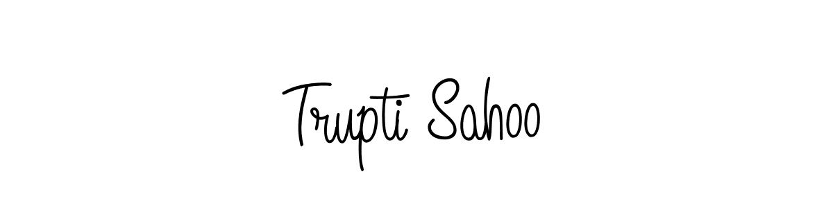 Create a beautiful signature design for name Trupti Sahoo. With this signature (Angelique-Rose-font-FFP) fonts, you can make a handwritten signature for free. Trupti Sahoo signature style 5 images and pictures png