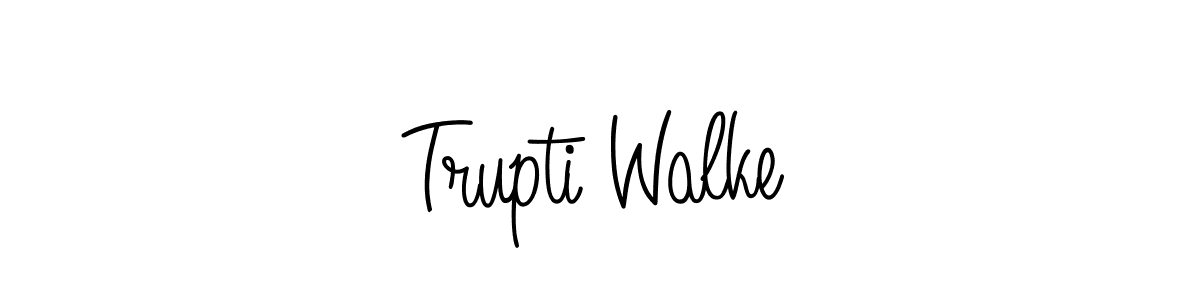Also You can easily find your signature by using the search form. We will create Trupti Walke name handwritten signature images for you free of cost using Angelique-Rose-font-FFP sign style. Trupti Walke signature style 5 images and pictures png