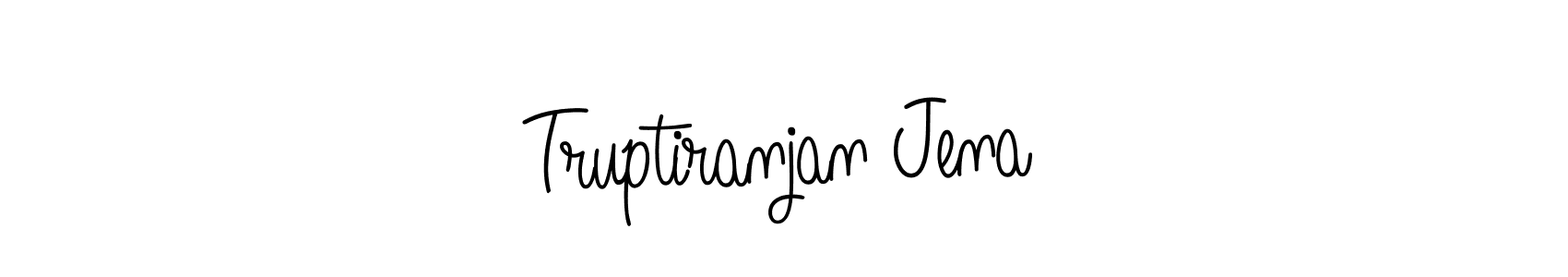 Design your own signature with our free online signature maker. With this signature software, you can create a handwritten (Angelique-Rose-font-FFP) signature for name Truptiranjan Jena. Truptiranjan Jena signature style 5 images and pictures png