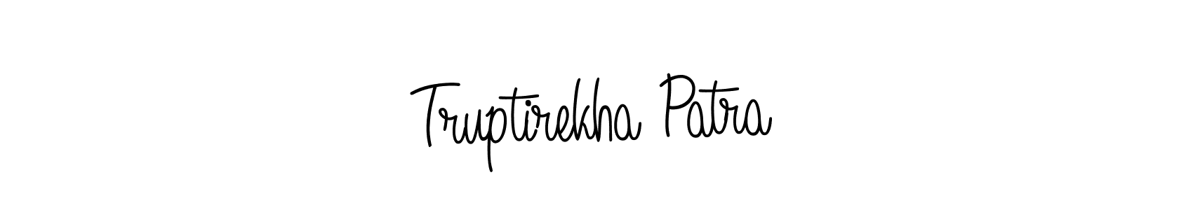 Make a beautiful signature design for name Truptirekha Patra. With this signature (Angelique-Rose-font-FFP) style, you can create a handwritten signature for free. Truptirekha Patra signature style 5 images and pictures png